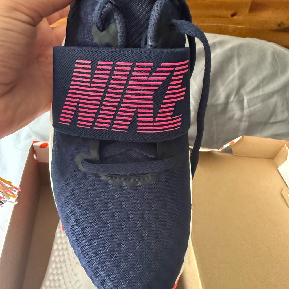 Nike Kids Navy and Pink Sneakers